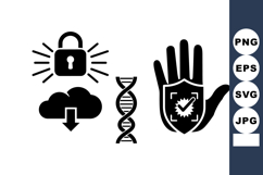 Security And Privacy Icon Vector Set For Digital Use Product Image 1