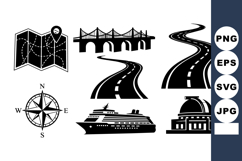 Travel Vector Icon Set Bundle For Navigation Projects Product Image 1