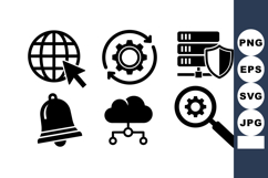 Minimalist Technology Icon Vector Set For UI Design Product Image 1