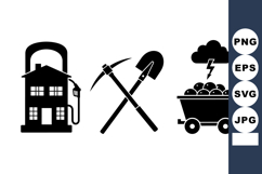 Mining Tools Vector Clipart Bundle For Industry Use Product Image 1