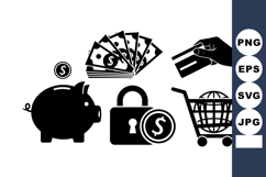 Financial Icon Vector Pack for Commercial Use Product Image 1