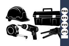 Construction Tools Vector Clipart Bundle for DIY Projects Product Image 1