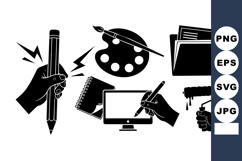 Digital Art Icons Vector Pack for Designers Product Image 1