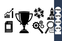 Business Strategy Icon Set for Marketing &amp; Growth Product Image 1