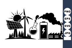 Sustainable Energy Icon Pack for Eco Projects Product Image 1