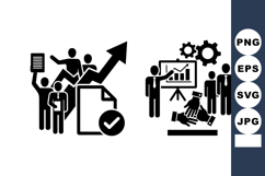 Business Growth Icon Set for Corporate Presentations Product Image 1
