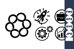 Minimal Business Icon Vector Set for Startups Product Image 1