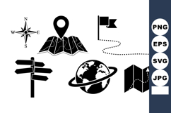 Vector Travel Icon Set For Navigation Designs Product Image 1