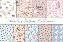 Coffee Time Seamless Patterns Set Product Image 1