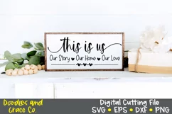 This is Us SVG - Family SVG - SVG - EPS - PNG - DXF Product Image 3