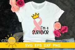 Breast cancer SVG | Pink Ribbon svg | Breast cancer support Product Image 1
