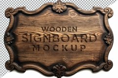 Vintage Wooden Signage Mockup Template Product Image 1