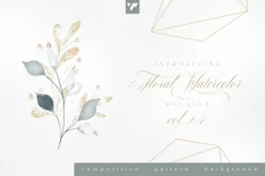 Floral Watercolor Bouquet Vol24 Product Image 1