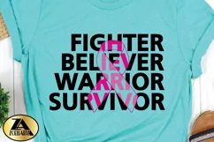 Breast Cancer SVG RIBBON SVG Awareness SVG Survivor SVG Product Image 3