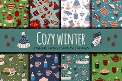 Cozy Winter Patterns &amp; Digital papers Product Image 1