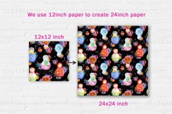 Matryoshka Digital Paper, Nesting Dolls Patterns Product Image 5