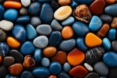 Radiant Stones orange blue background. Generate Ai Product Image 1