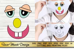 Funny Face SVG PNG EPS DXF-Funny Shirt Design-Cartoon Face Product Image 9