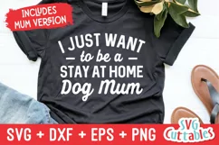 Dog SVG | Stay At Home Dog Mom | Shirt Design Product Image 2