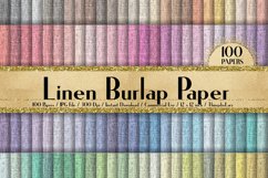 100 Linen Burlap Texture Digital Papers 12 x 12 inch Product Image 1