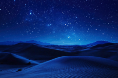 Starry Desert Night Background Wallpaper Product Image 1
