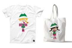 Christmas Elf Girls Clipart Product Image 3