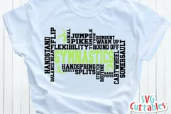 Gymnastics SVG | Gymnastics Word Art | Shirt Design Product Image 1