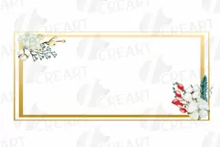 Cotton bolls and fir branch leafy autumn and winter decor Product Image 2
