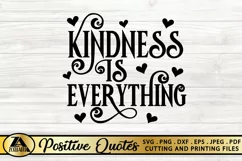 KIND SVG Positive Quote SVG PNG EPS DXF Inspirational SVG Product Image 6