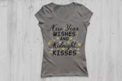 new year wishes and midnight kisses svg, new years svg. Product Image 2