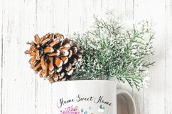 Spring Easter Scene with Bunny Home Sweet Home PNG Design Product Image 3