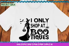 I only shop at BOO-tiques | Halloween boutique | boo sheet Product Image 2