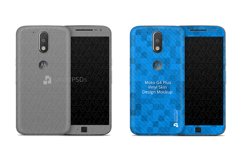 Moto G4 Plus 2016 Vinyl Skin Design Mockup Product Image 1