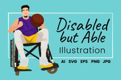 Disabled but Able Vector Illustration Product Image 1