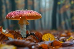 Striking Amanita muscaria. Generate Ai Product Image 1