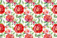 Roses PNG watercolor flower set - Free Design of The Week Product Image 4