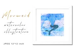 Mermaid Watercolor Illustration Product Image 1