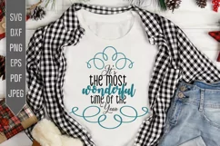 It's The Most Wonderful Time Of The Year Svg. Christmas Svg Product Image 1
