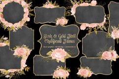 Blush and Gold Floral Chalkboard Frames Product Image 2