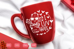 I luv hugs | cactus | SVG Product Image 1