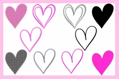 80 Valentine Love Hearts Collection ESP, JPG, PNG, SVG Product Image 7