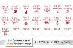 Glowforge Baby / Baby's "Firsts" Holiday Set of 15 Markers Product Image 2
