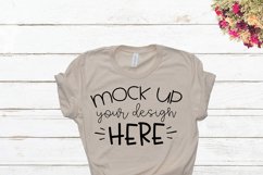Mock up Bella Canvas 3001 Soft Cream Unisex Mockup Product Image 1