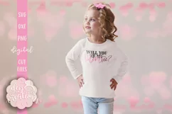 Will You Be My Valentine? - SVG DXF PNG Cut file Product Image 2