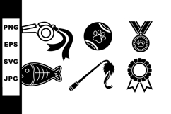 Dog Training Equipment and Award Icons with Whistle Ball Fis Product Image 1