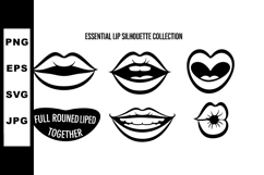 Essential lip silhouette collection with full rounded lips a Product Image 1