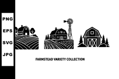 Farmstead variety collection with barn, farmhouse, and windm Product Image 1