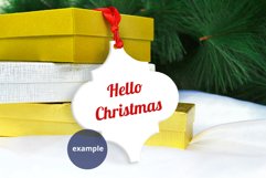 Arabesque Christmas Ornament Mockup, Sublimation Ornament Product Image 2