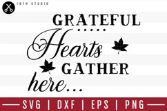 Grateful hearts gather here SVG | M39F8 Product Image 1