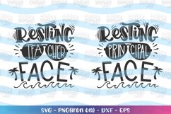 Summer svg Resting Teacher Face clipart Product Image 1